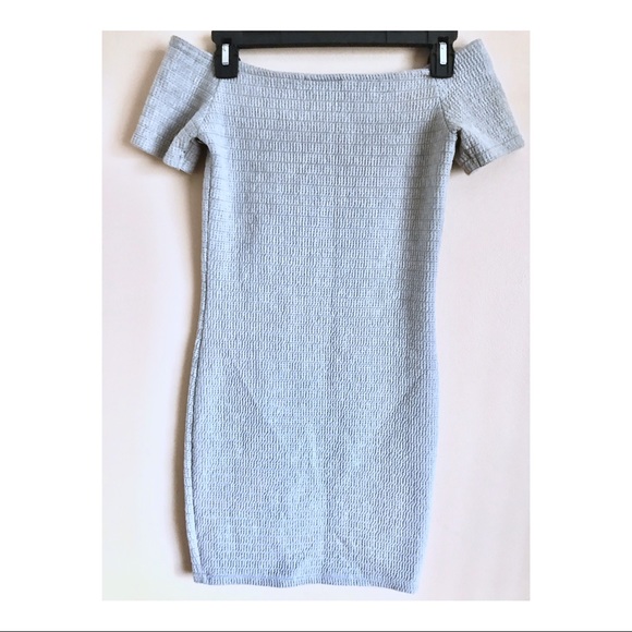 Topshop | Off The Shoulder Bodycon Dress - Picture 2 of 3